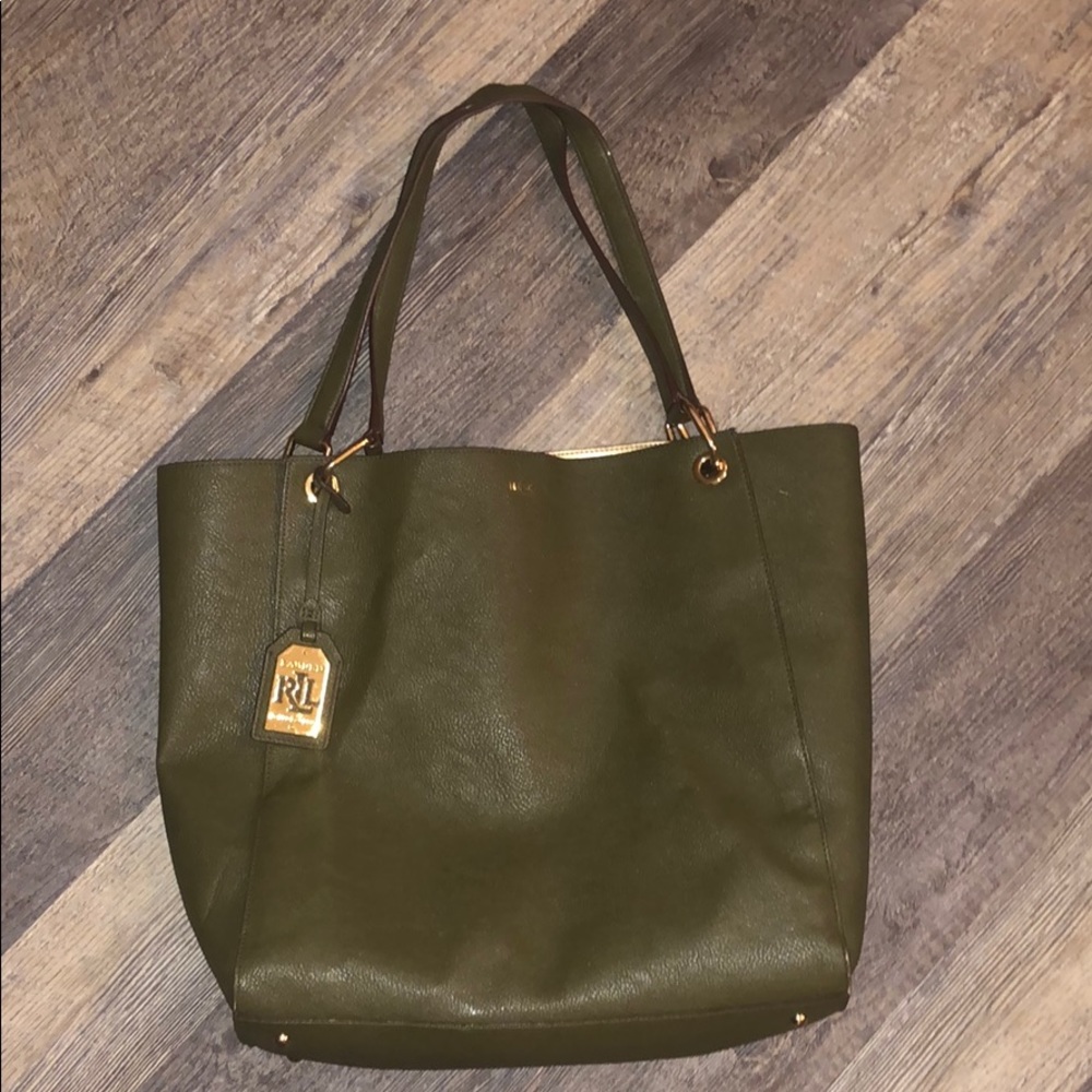 Ralph Lauren Army Green Tote